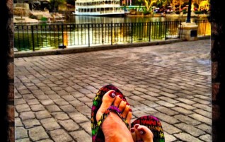 Relaxing at Disneyland