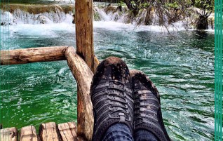 Enjoying the Waterfalls