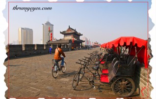 Riding on the Wall of Xian