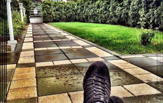 Relaxing In A Downpour