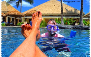 Relaxing While Swimming