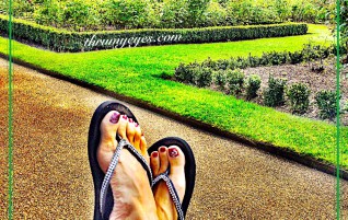 Relaxing at Hampton Court