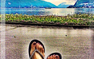 Relaxing at Lake Lugano