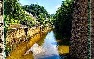 River Alzette Winding Thru Luxembourg