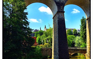Looking Thru The Train Tracks