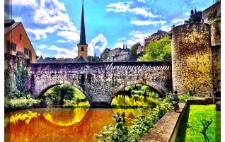 Church Along The River Alzette