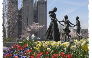 Young Woman Dancing With Children