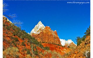 Snow Covered Red Rock