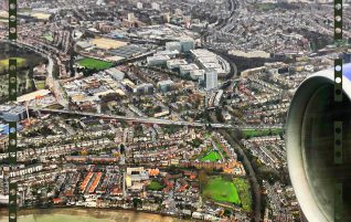 Landing; London Heathrow Airport